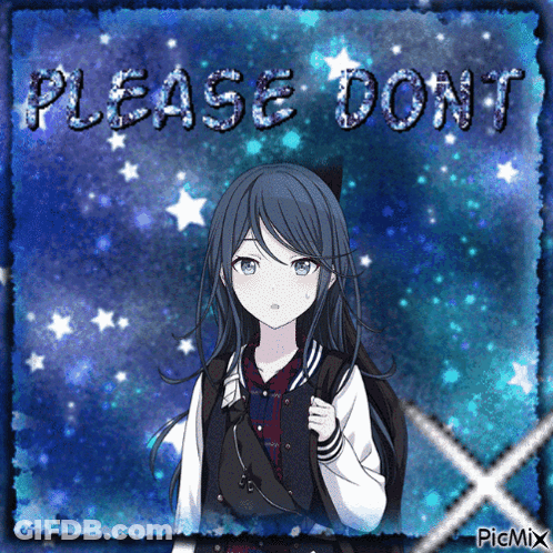 Anime Girl Please Don't GIF