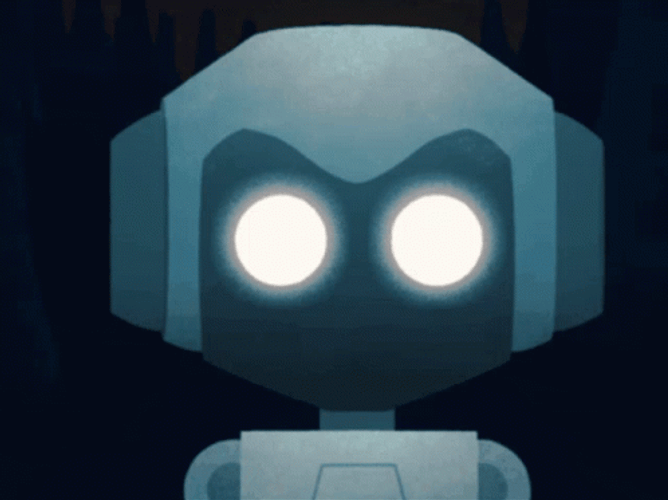 Anime Girl Robot Laser Eyes Dancing GIF