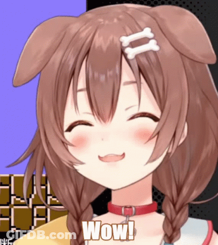 Anime Girl Saying Wow GIF