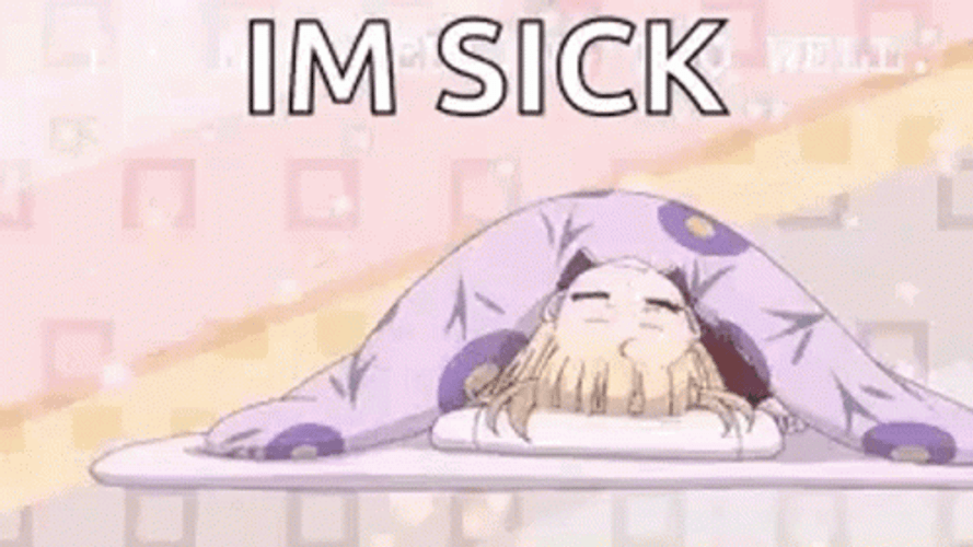 Anime Girl Sick Rolling GIF