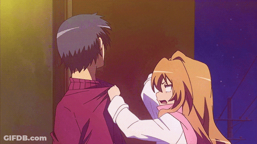 Anime Girl Slapping Funny Romance GIF