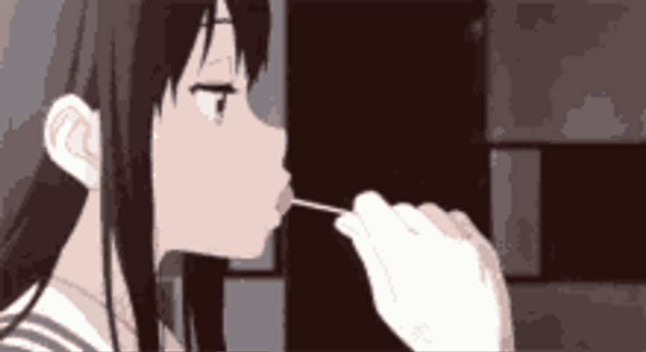 Anime Girl Sucking Lollipop GIF