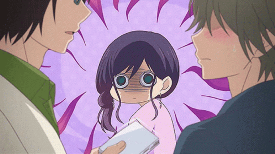 Anime Girl Suspicious Of Bl Men GIF