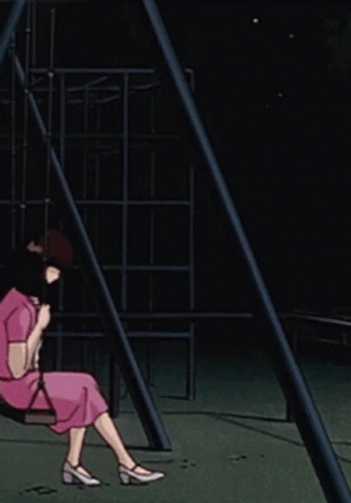 Anime Girl Swinging Left Out GIF