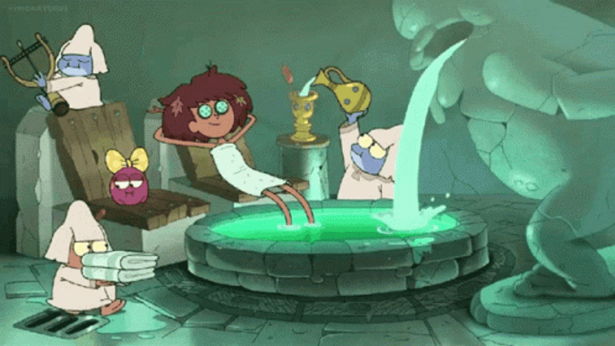 Anime Girl Time Spa GIF