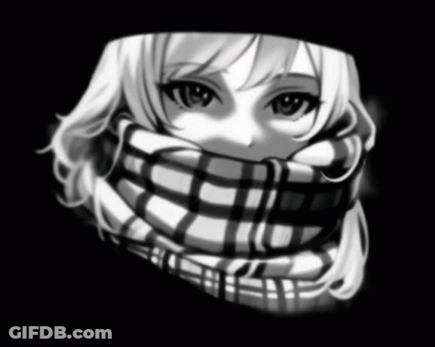 Anime Girl Turning Into Smiling Troll Meme Face GIF