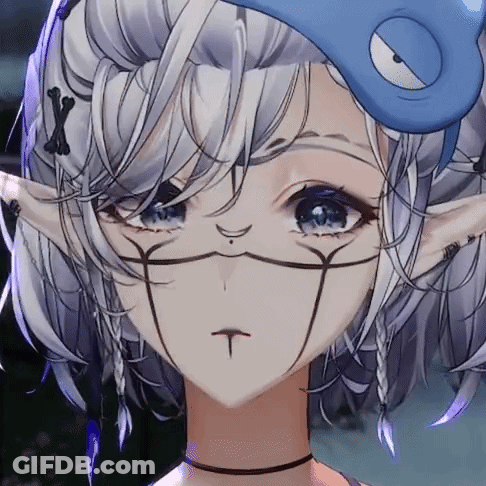 Anime Girl Wearing Face Mask GIF