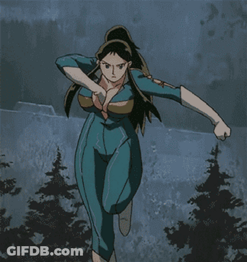 Anime Girl With Bazooka GIF