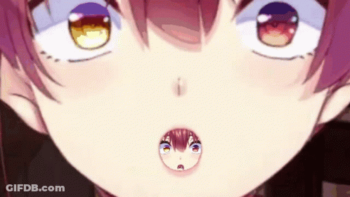 Anime Girl With Hole In Mouth GIF