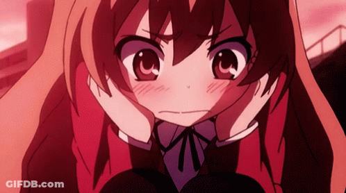 Anime Girl With Purple Bow Tie GIF