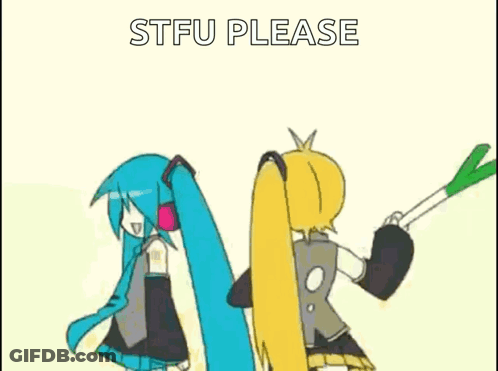 Anime Girls Dancing Stfu Please GIF