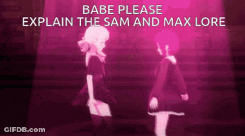 Anime Girls Dancing With Babe Please Explain Sam And Max Lore GIF