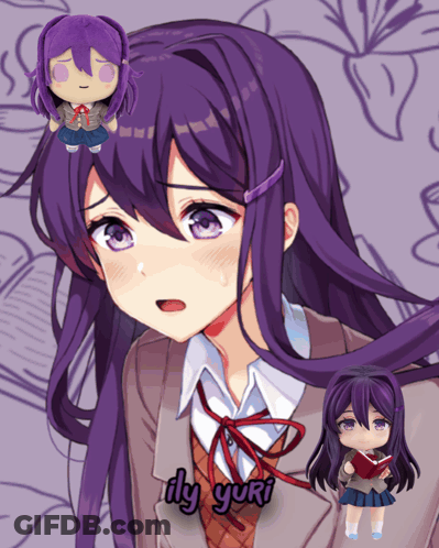 Anime Girls Kissing On Cheek GIF