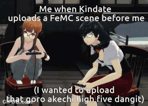Anime Girls Me When Kindate Uploads Femc Scene GIF