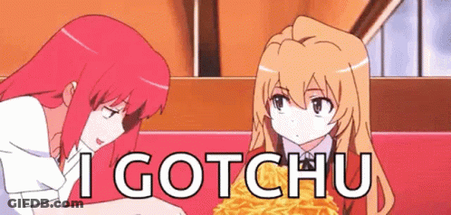 Anime Girls Sitting Together I Gotchu GIF