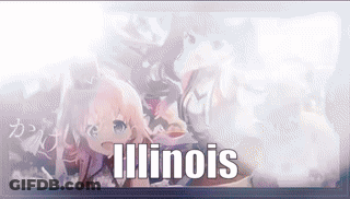 Anime Girls Standing Next To Each Other Illinois GIF