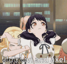 Anime Girls With Lilou Vivi And Axel GIF