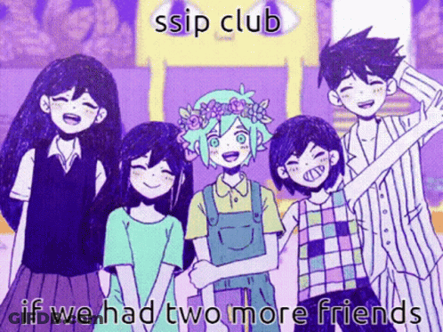 Anime Group Ssip Club If We Had Two More Friends GIF