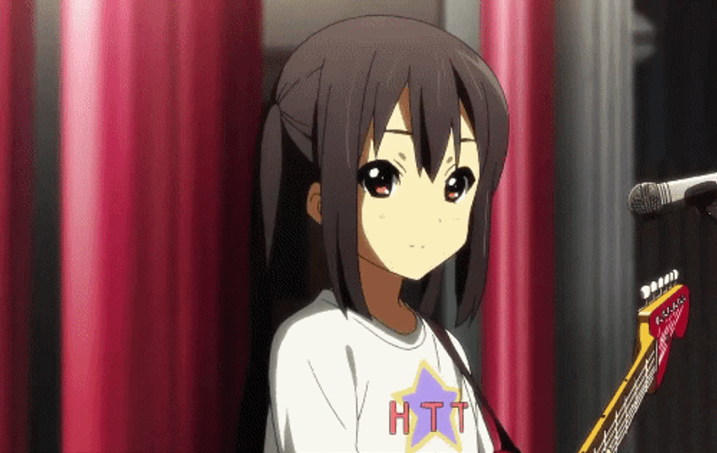 Anime Guitarist Azusa Nakano GIF