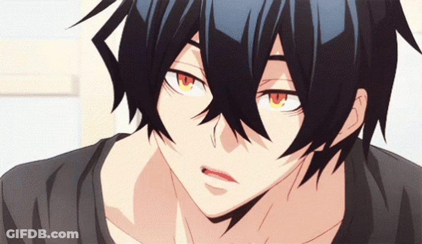 Anime Guy Blank Stare GIF