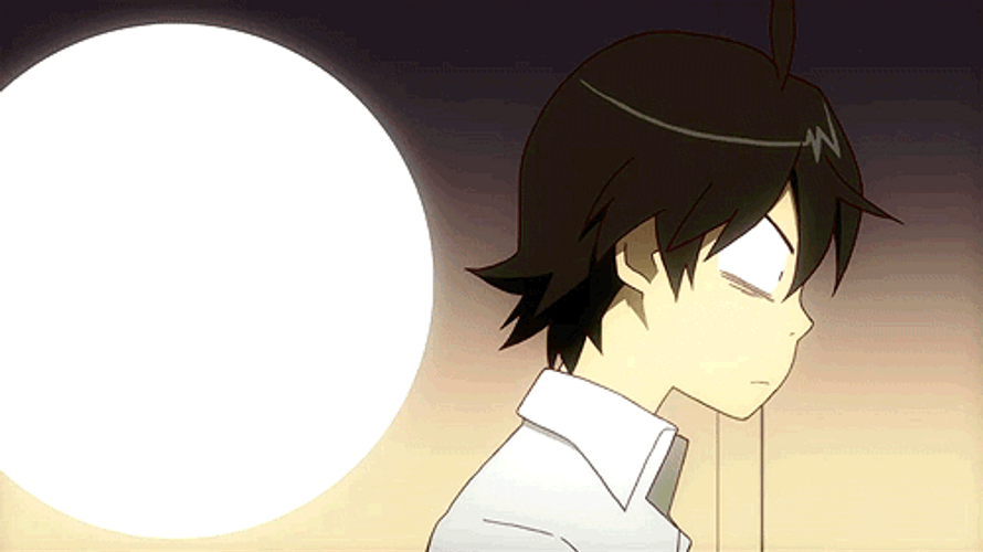 Anime Guy Intense Jaw Drop GIF