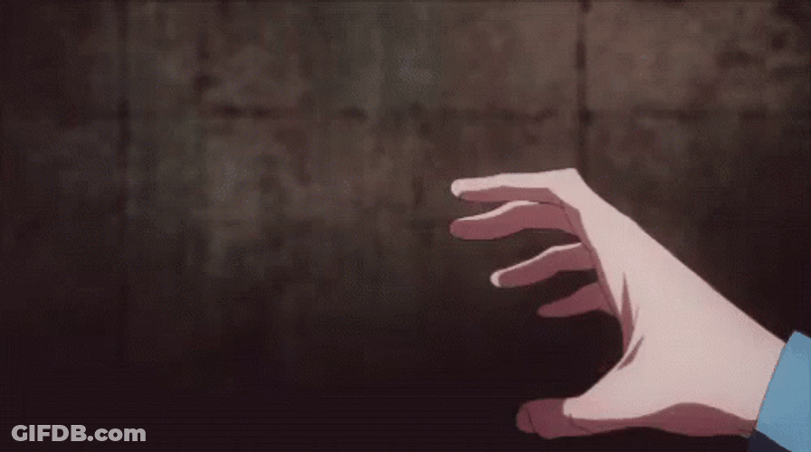 Anime Guy Resisting Temptation GIF