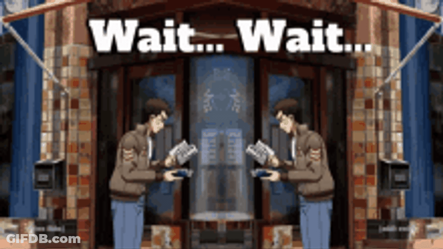 Anime Guy Wait What Lost In Direction GIF