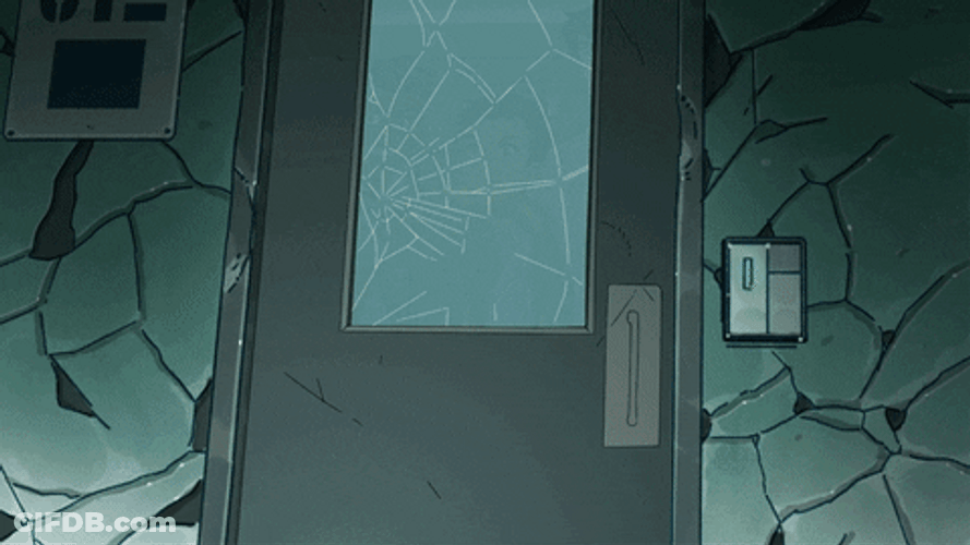 Anime Guys Slams Door Opening GIF