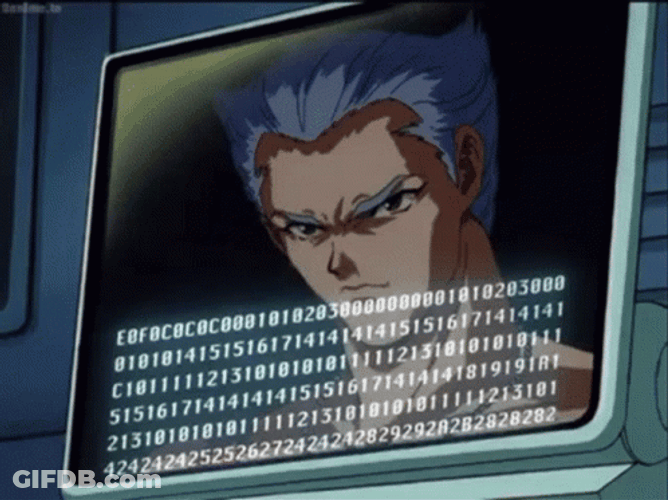 Anime Hackerman Do The Hacking Screen GIF