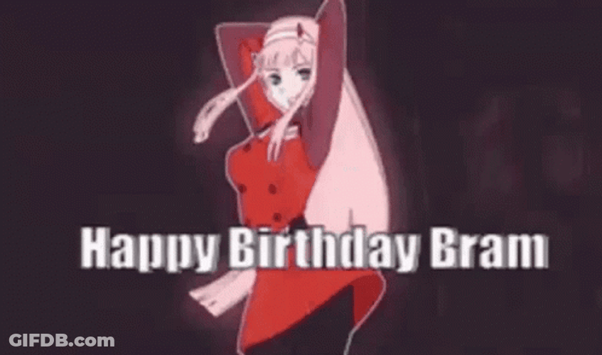 Anime Happy Birthday Bram GIF