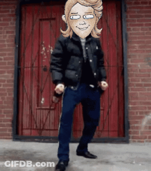 Anime Head Russian Dance GIF