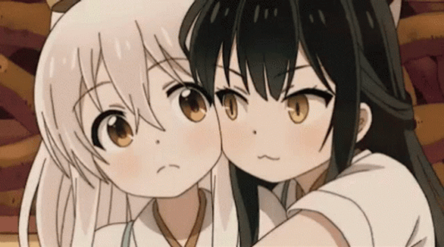 Anime Hug Kon And Chiya GIF