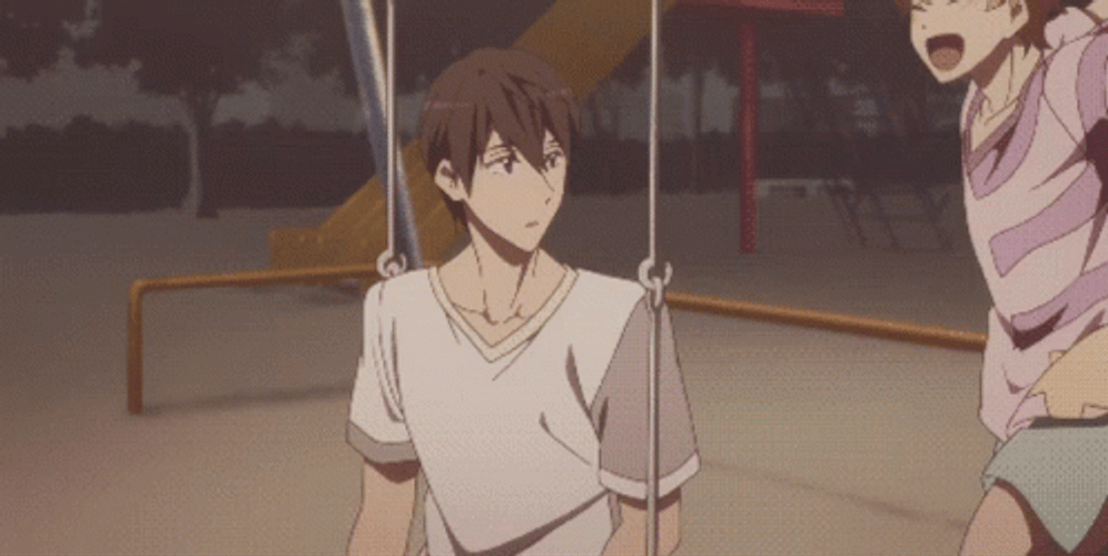 Anime Hug Nagisa Haruka Free! GIF