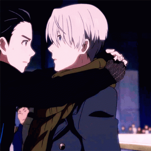 Anime Hug Yuri On Ice GIF