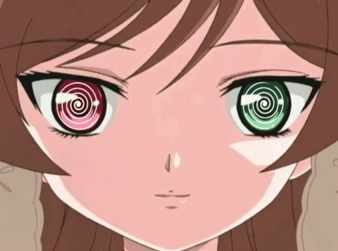 Anime Hypnosis Suiseiseki Red Green Spiral Eye GIF