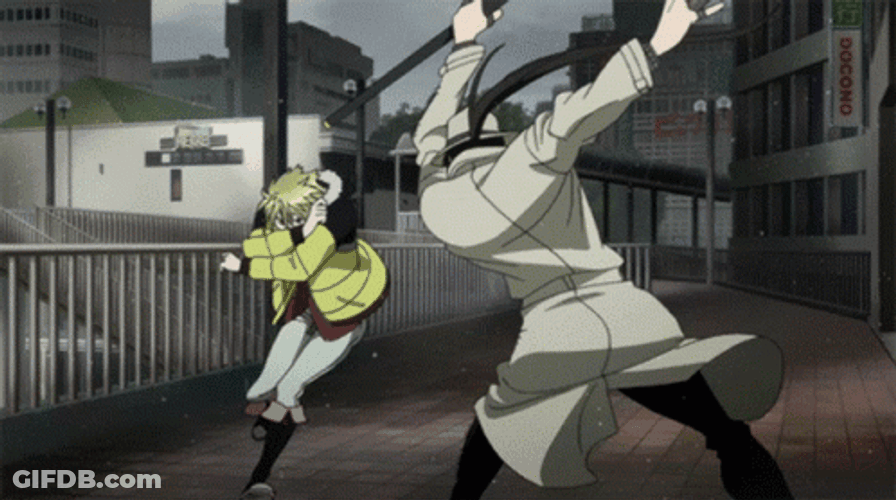 Anime Intense Fighting Space Time Ninjutsu GIF