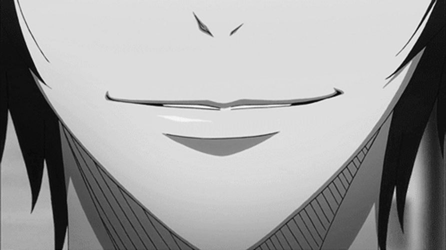 Anime Izaya Smirking From Manga Series Durarara GIF