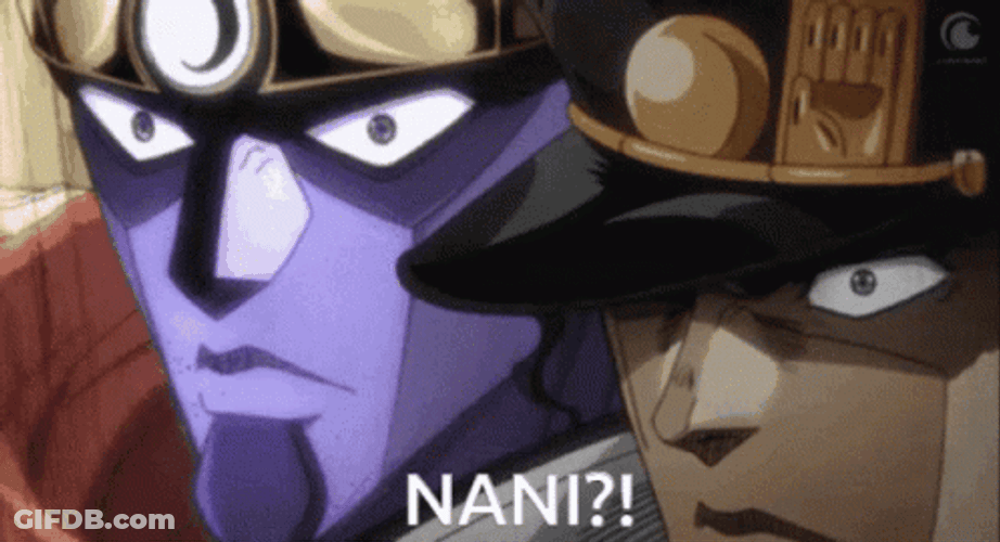 Anime Jotaro Kujo Nani GIF