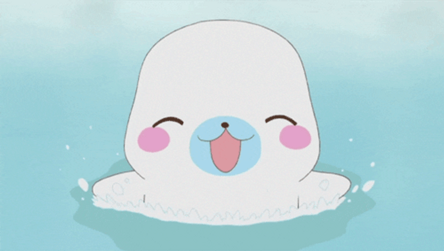 Anime Joyful Seal GIF