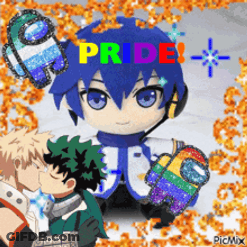 Anime Kaito Plush Vocaloid GIF
