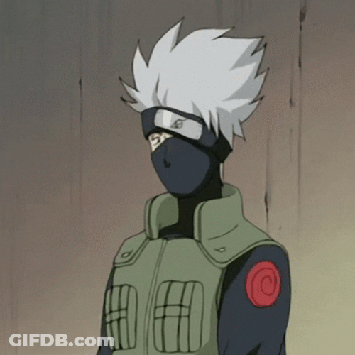 Anime Kakashi Hatake Wave GIF