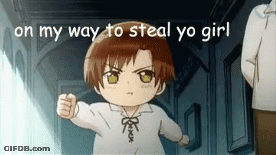 Anime Kid Walking To Steal Yo Girl GIF