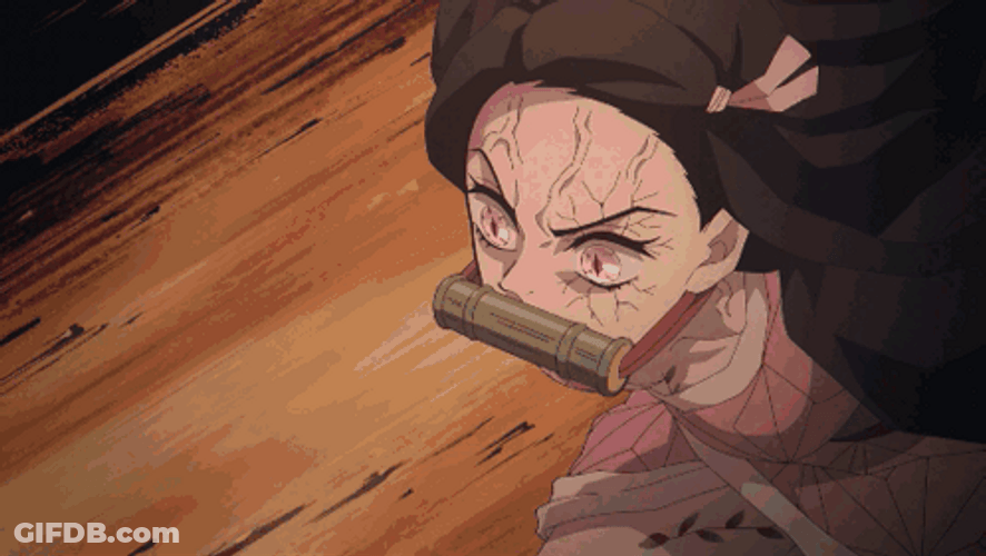 Anime Kimetsu No Yaiba Nezuko Fighting GIF
