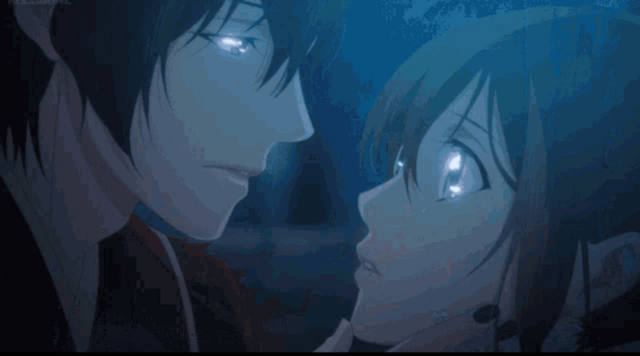 Anime Kiss In Forehead Kakoriyu GIF