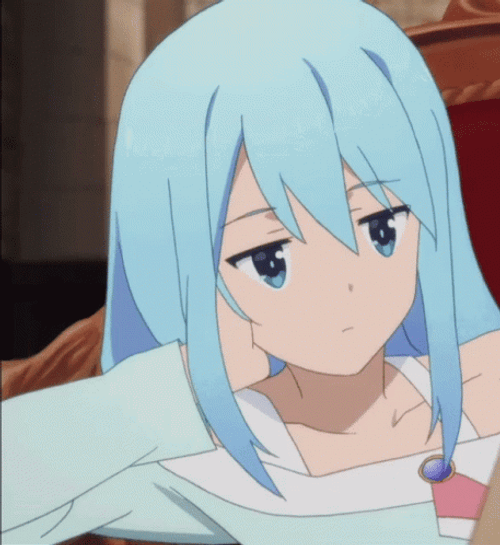 Anime Konosuba Aqua Sigh GIF