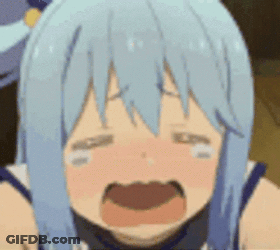 Anime Konosuba Aqua Weeping GIF