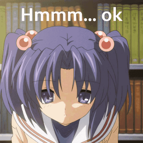 Anime Kotomi Ichinose Hmm Ok GIF