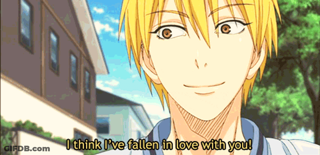 Anime Kuroko Basketball Ryota Kise Fall In Love GIF