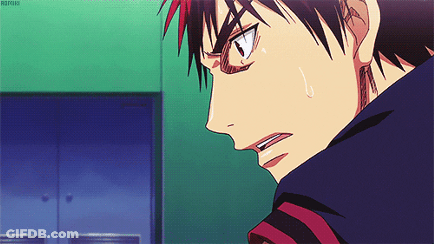 Anime Kuroko Basketball Taiga Kagami Daiki Rival Block GIF