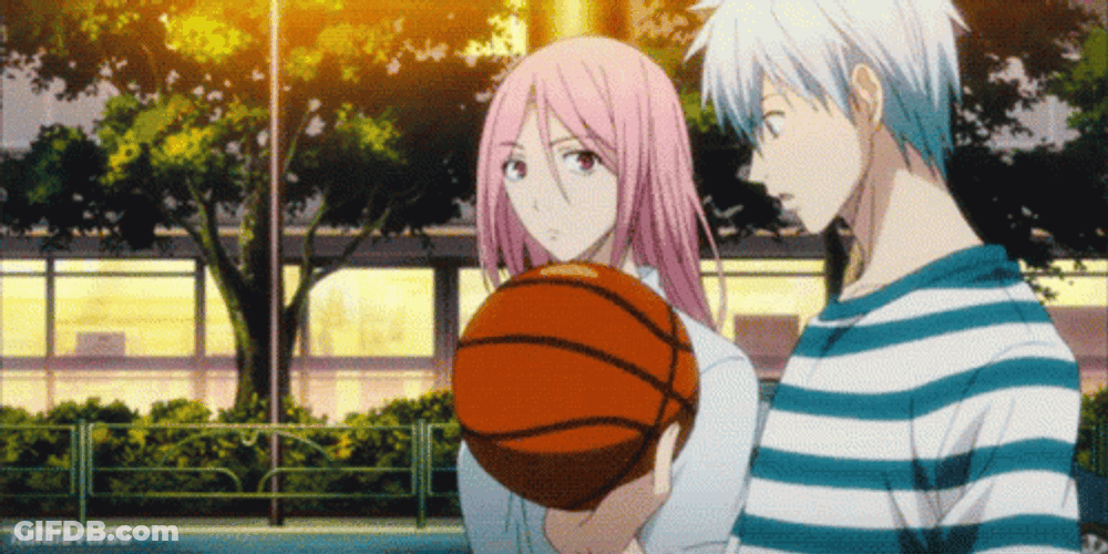 Anime Kuroko Basketball Tetsuya GirlfriendSatsuki Momoi GIF